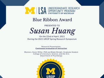 2021 UROP Spring Symposium Blue Ribbon IG 1 